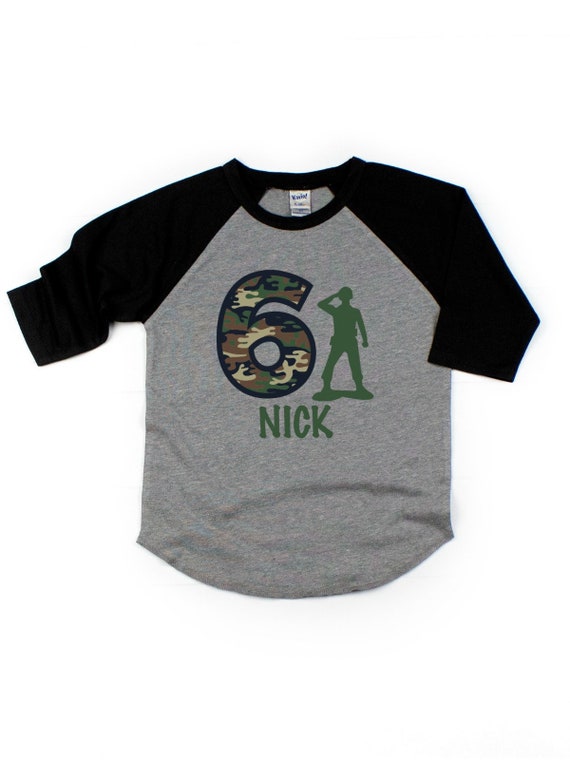 Camo Birthday Shirt Army Man Birthday 