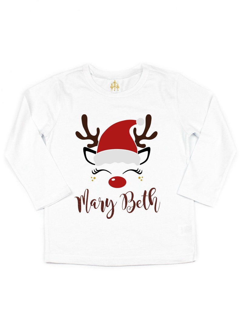 Girls personalized christmas shirt baby girl christmas Etsy