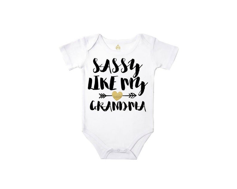 Sassy Like My Grandma New Grandma Gift Baby Shower Gift Etsy Sassy Like My Grandma New Grandma Gift Baby Shower Gift Etsy