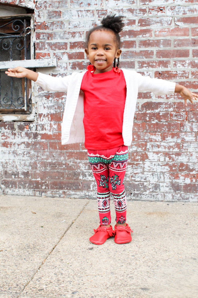 christmas leggings baby girl