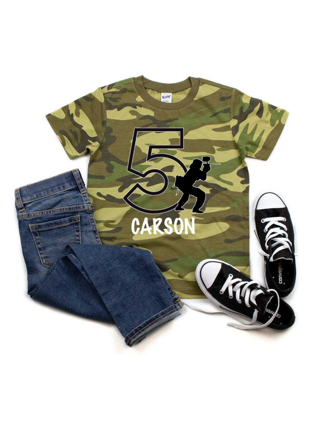 Personalized paintball birthday shirt boys camo birthday tee Etsy