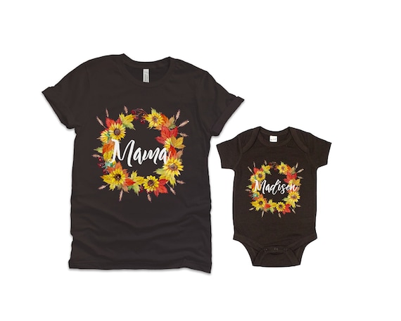Mommy and me matching shirts cute fall 