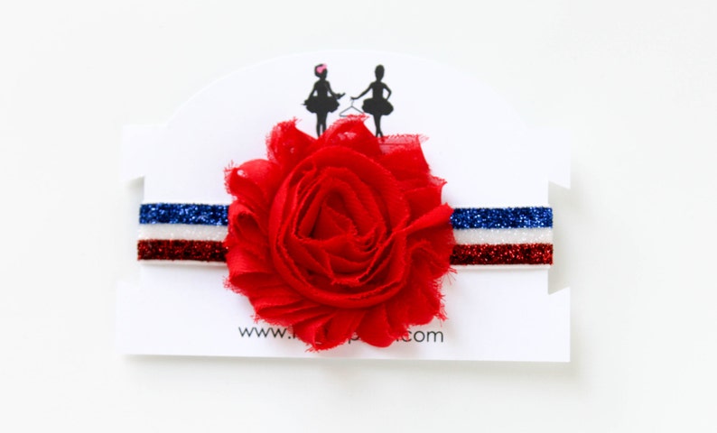 baby girl headband patriotic headband 4th of july baby headband 4th of july headband baby flower headband red white blue headband