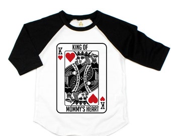 Boy King Heart Shirt - Etsy