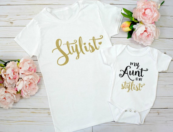 matching aunt and niece onesies