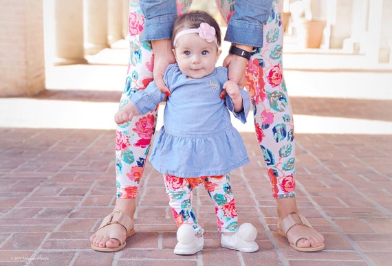 Unique Baby Girls Matching Mommy and Me Pie Pants Ready Legging Set Outfit