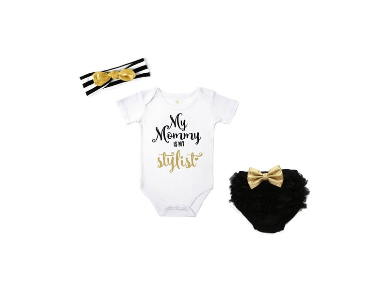 stylist shirt newborn girl clothes baby girl clothes my mommy is my stylist outfit baby girl outfit mommy and me girl clothes