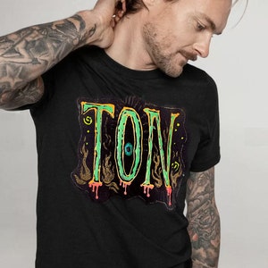 Hand-Painted TON T Shirt, Ton Band Shirt, Concert Shirt