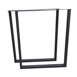 Steel iron Metal Table Legs / Bases  U Shape / Square Set of 2
