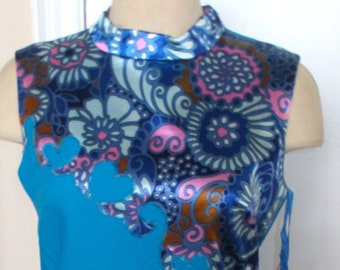 Vintage1970s Retro Shift  Dress Size 12