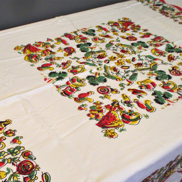 Mexican Tablecloth Etsy