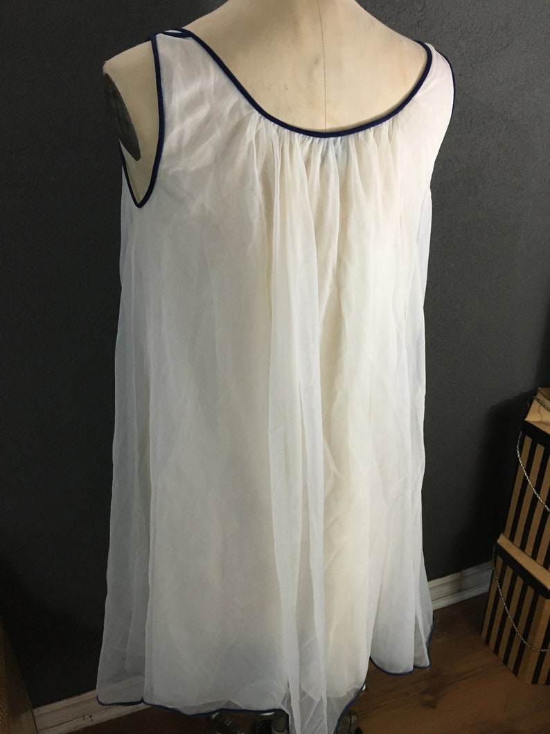 1960s St.michael Double Layer Bri-nylon Nightgown Nightie - Etsy UK