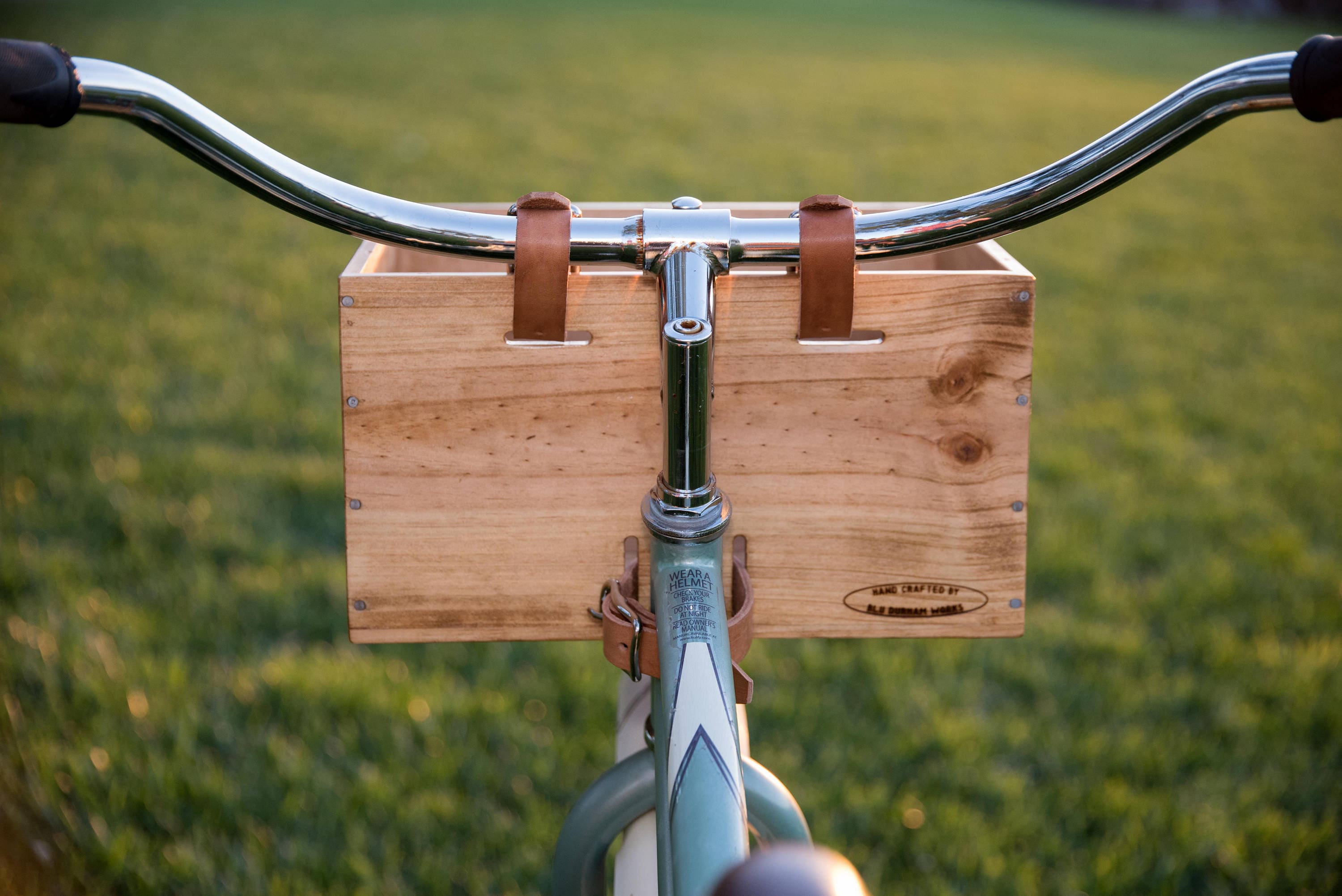 Wine Crate Bike Basket Etsy