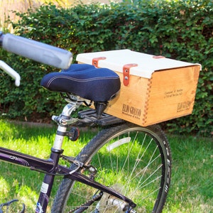 Wine Crate Bike Basket rear Etsy Norway