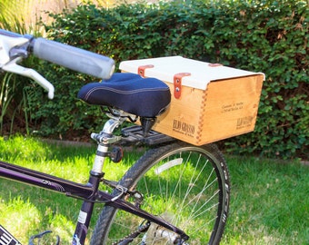 Wine Crate Bike Basket (rear)