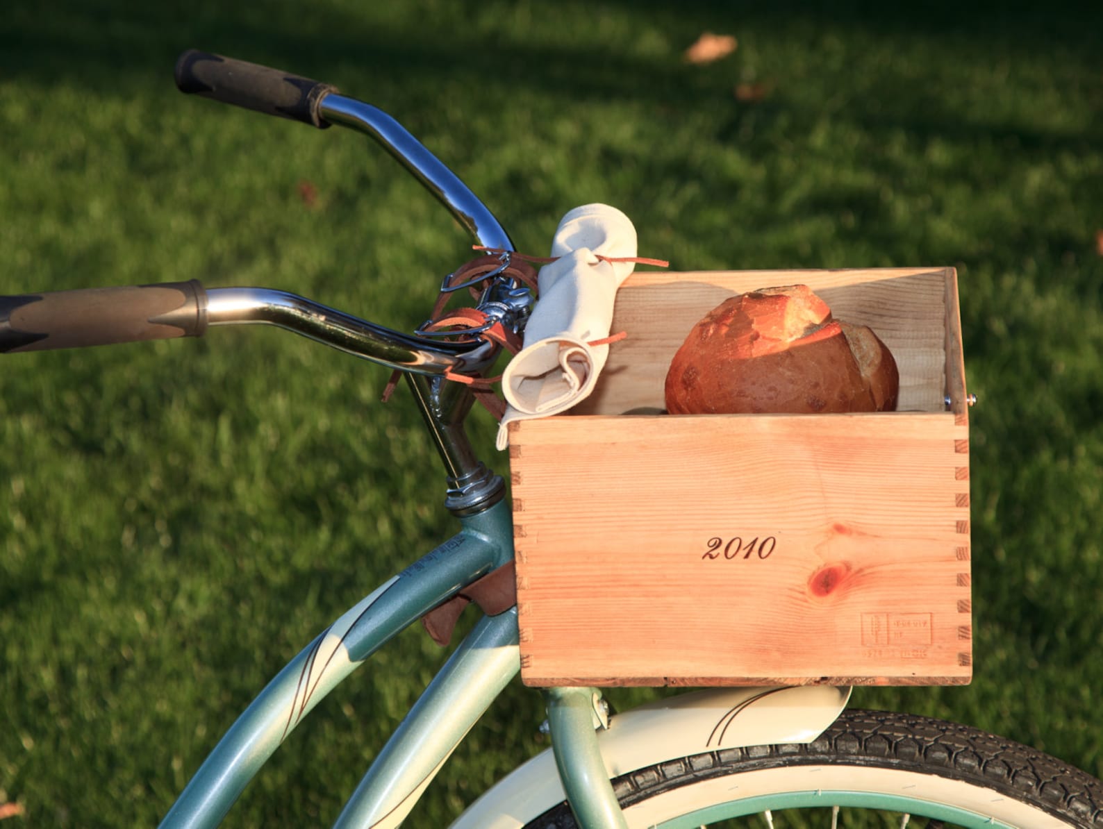 Bike Wine Crate Basket Etsy