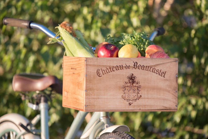 Wine Crate Bike Basket image 5