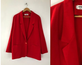 80s red blazer