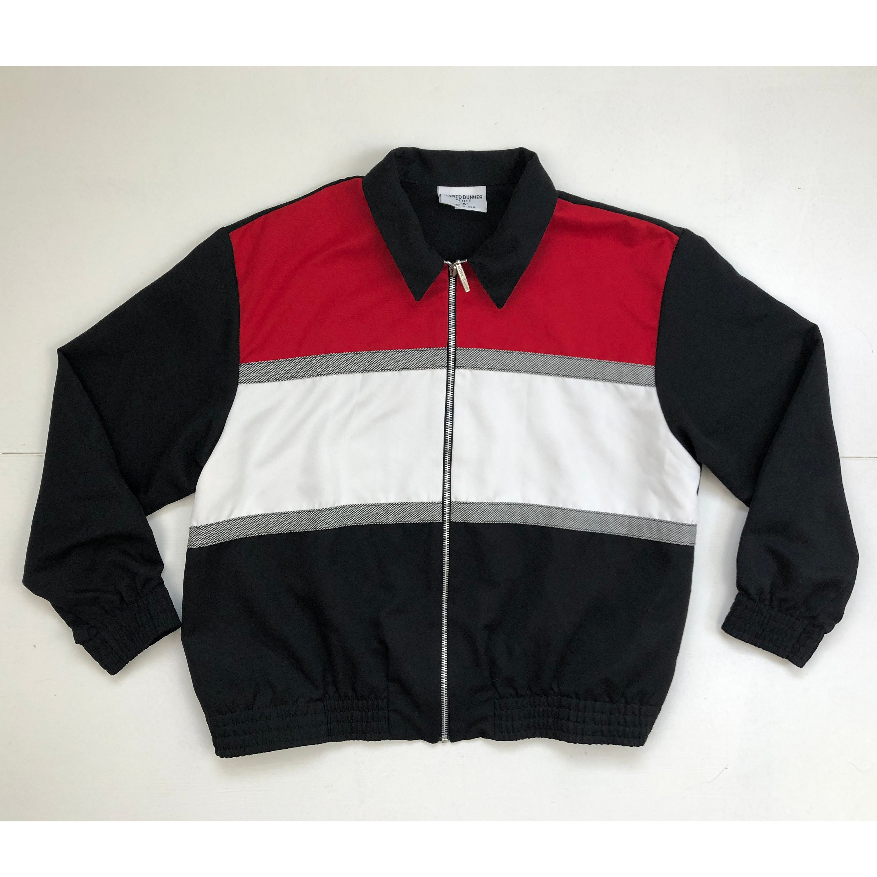 Vintage Color Block Jacket 90s Twill 