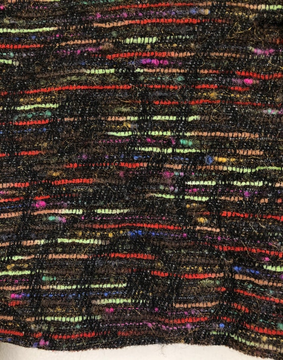 Vintage Rainbow Tweed Jacket | 90s Colorful Strip… - image 6