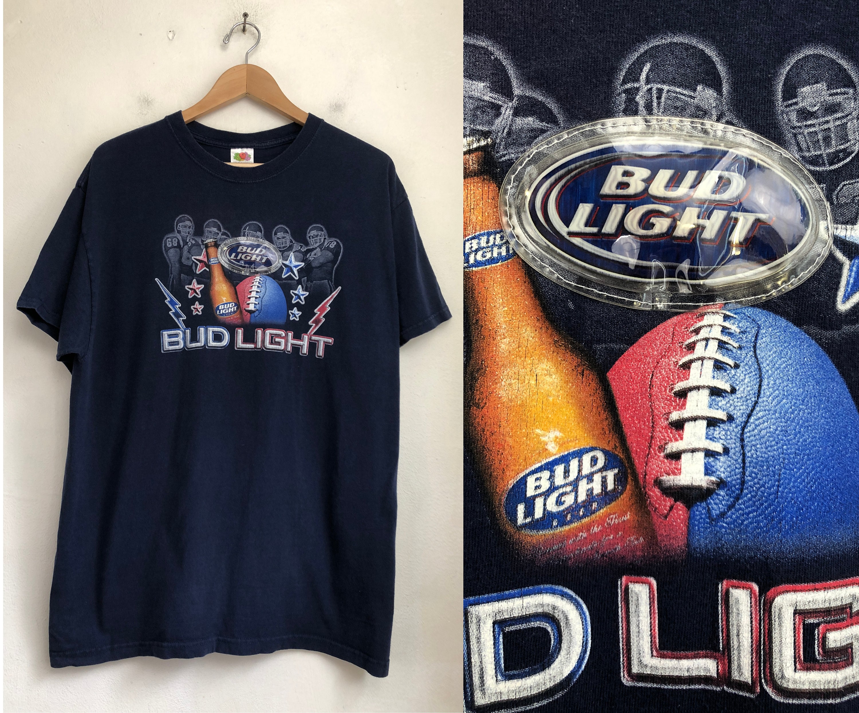 Vintage Bud Light T-shirt 90s Beer 