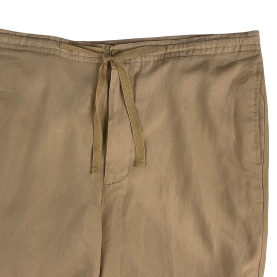 Vintage Mens Linen viscose Pants Size 38 40x28 90s Lightweight