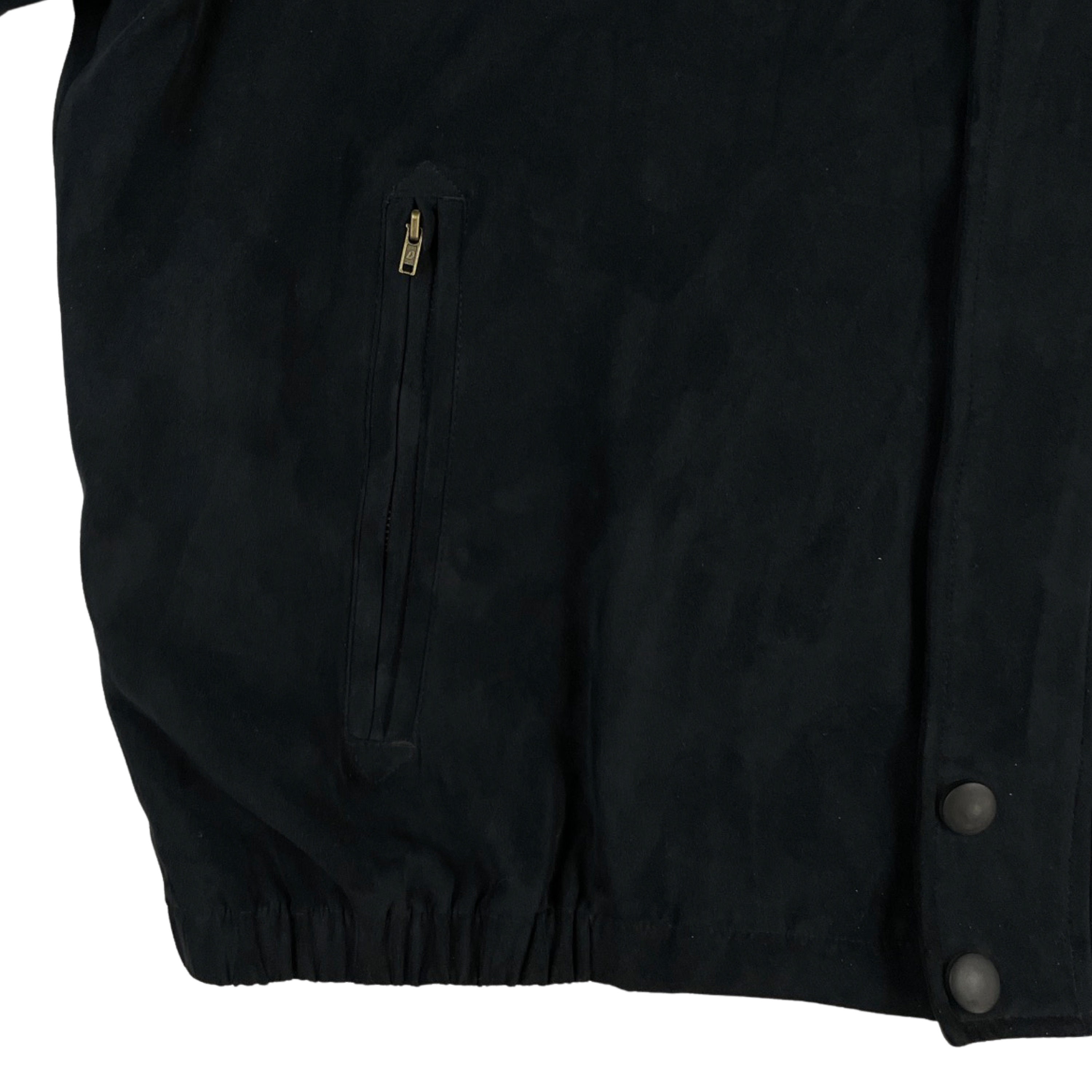 Vintage Mens Black Faux Suede Jacket | 1990s Microfiber Vintage Mens Black Faux Suede Jacket | 1990s Microfiber