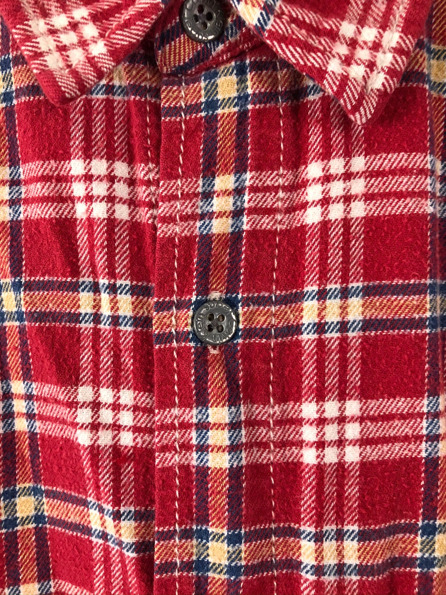 Vintage Calvin Klein Flannel Shirt 90s Red Tartan Plaid - Etsy