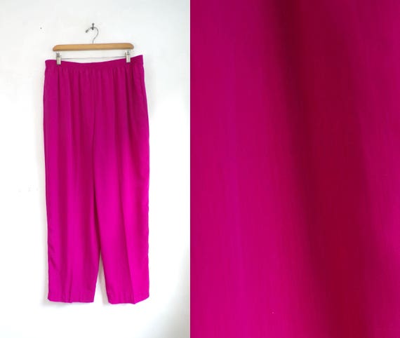 80s athletic pants fuchsia pink pants windbreaker