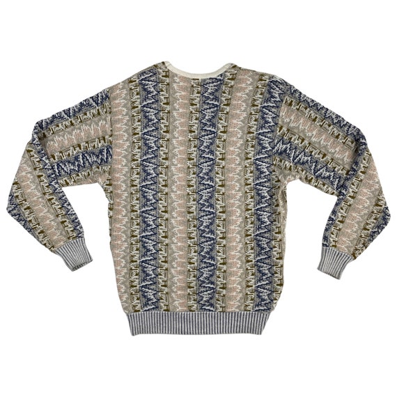 Vintage Mens Chevron Sweater Size Medium | 1980s … - image 4