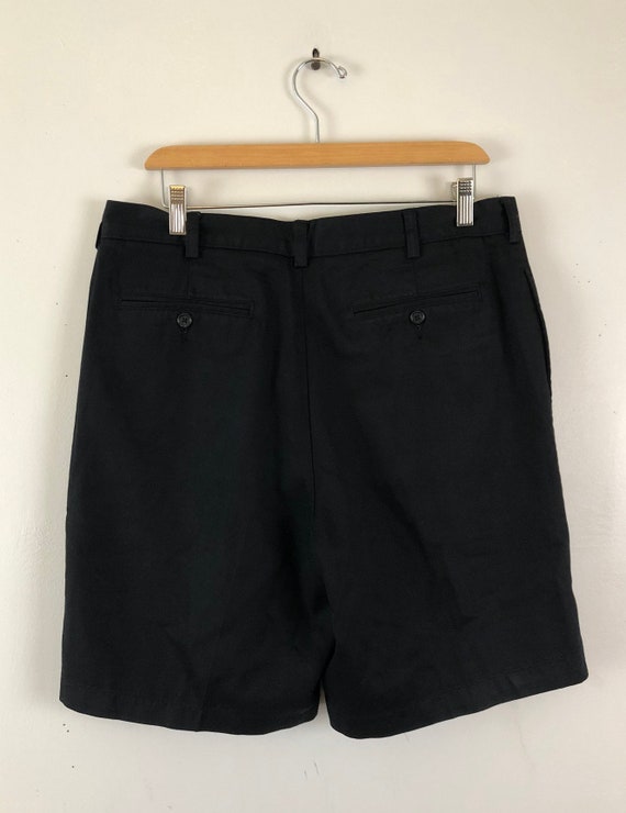 vtg 90s Tommy Hilfiger men/'s Navy Pleated Front Twill Shorts Double Button 36