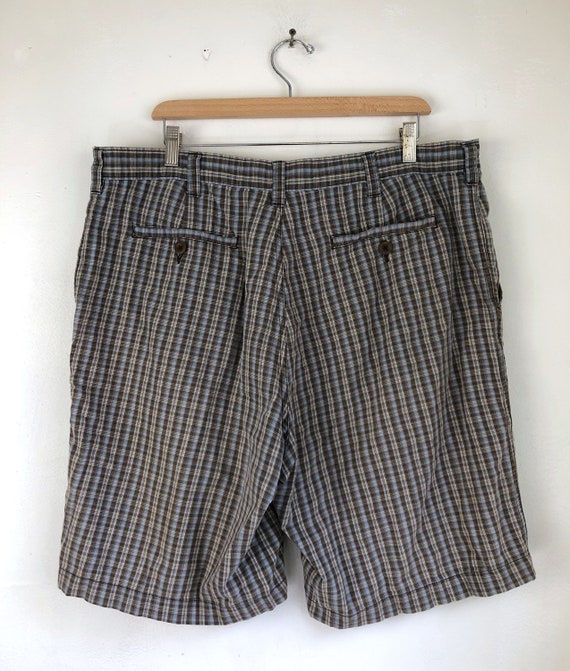 Vintage Mens Plaid Shorts | 90s Perry Ellis Tarta… - image 5