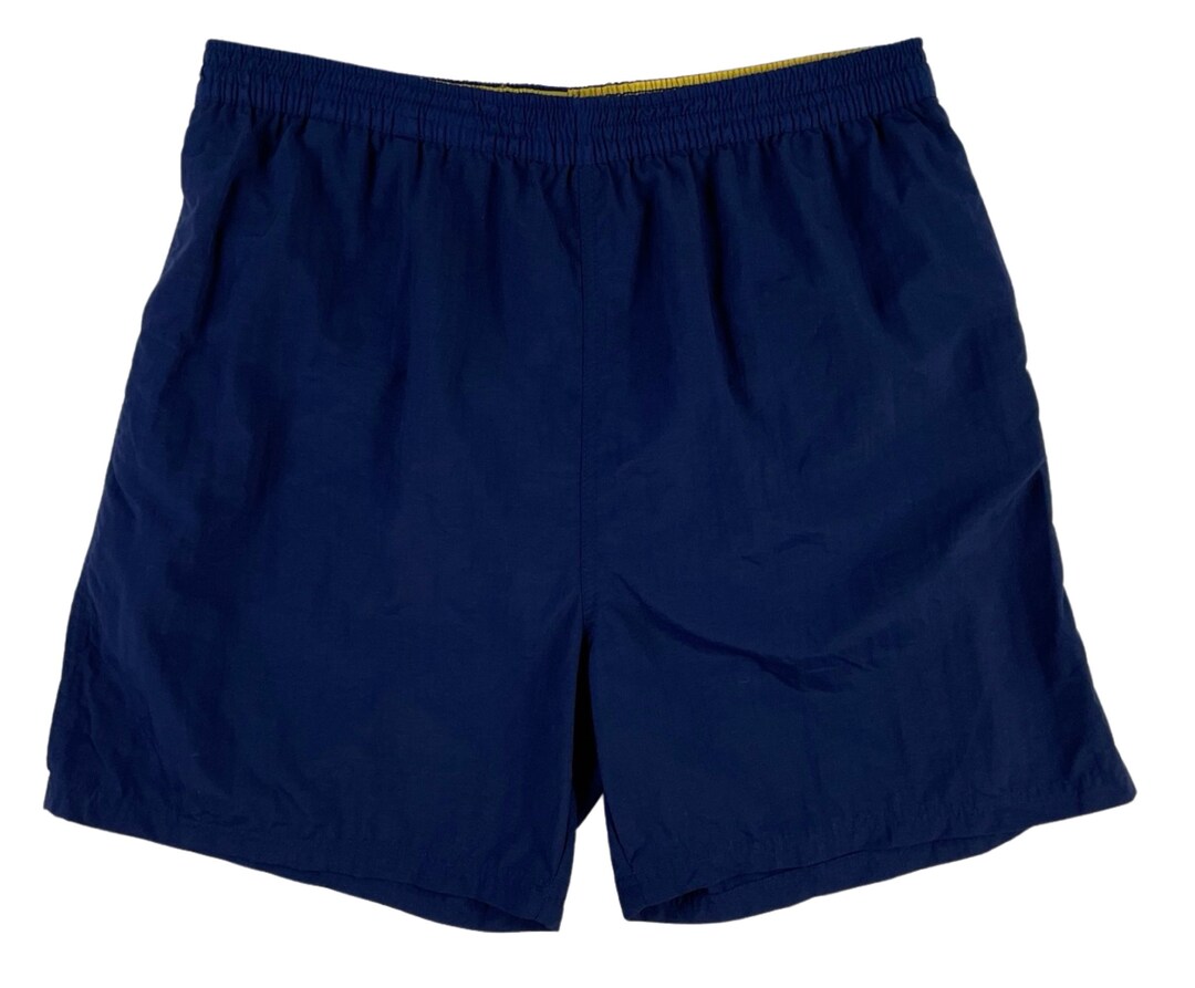 Vintage Mens Bathing Suit 90s Blue Swimsuit Mens Size Large 3538 Waist