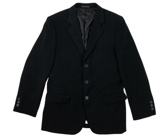 Vintage Black Blazer 90s Stanley Blacker Sport Coat Suit Jacket Womens Size Small Etsy Canada