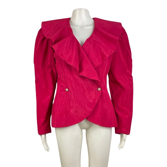 Vintage Fancy Double Breasted Jacket Womens Size … - image 2