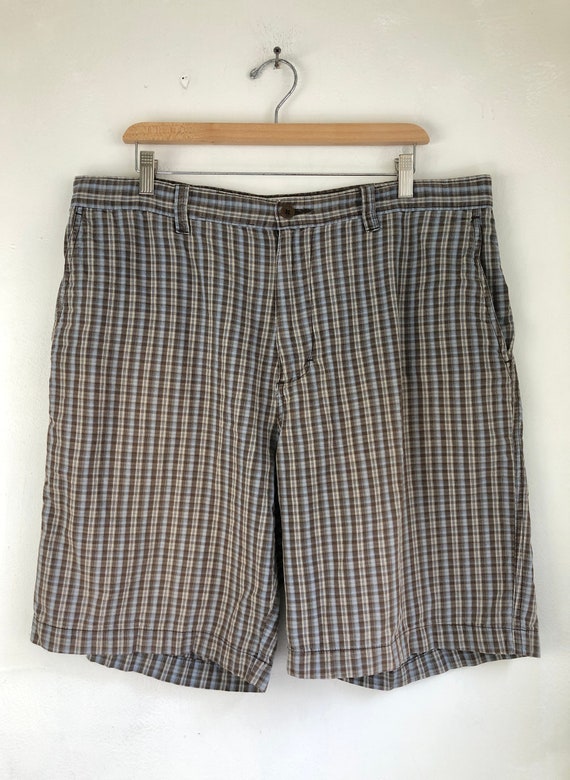 Vintage Mens Plaid Shorts | 90s Perry Ellis Tarta… - image 2