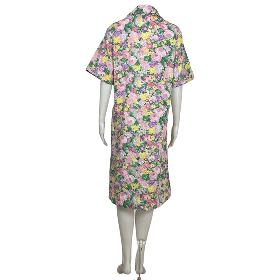 Vintage Floral Nightgown | 90s Colorful Nightshir… - image 5