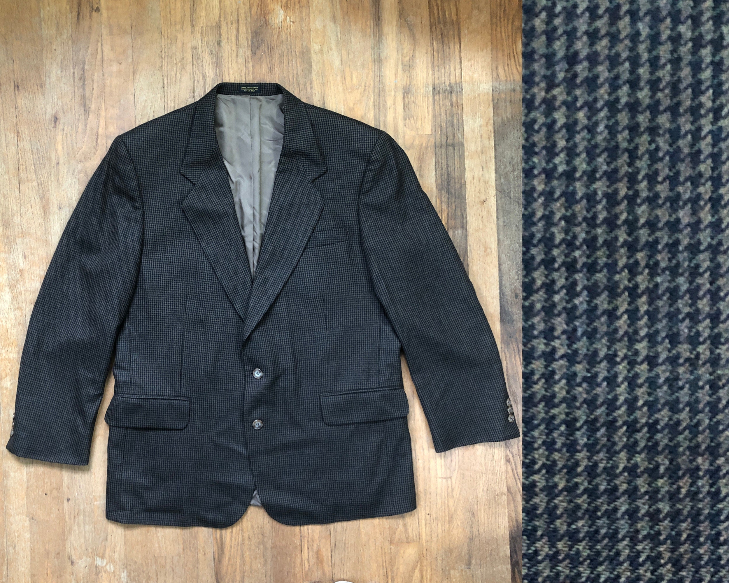 Vintage Mens Wool Blazer 80s Oscar De La Renta Olive Green - Etsy Vintage Mens Wool Blazer 80s Oscar De La Renta Olive Green - Etsy