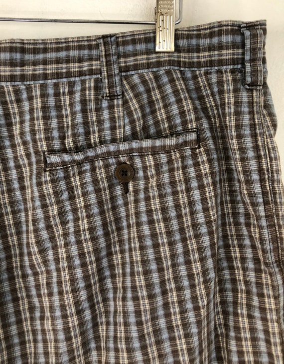 Vintage Mens Plaid Shorts | 90s Perry Ellis Tarta… - image 6