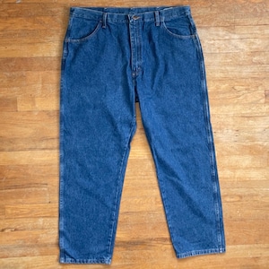 Vintage Mens Rustler Jeans Size 42x30 1990s Deadstock Denim | 42 Waist 30 Inseam