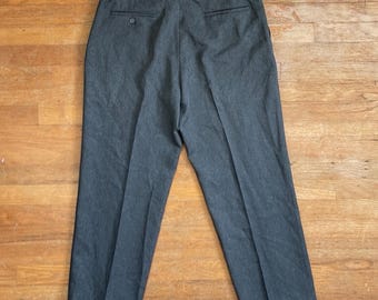 Vintage Mens Levis Travel Pants Size 34x28 1970s Gray Wrinkle Free