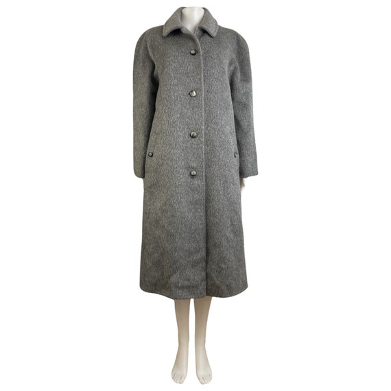 Vintage The Limited Mohair Wool Coat Black Overcoat Size XS
