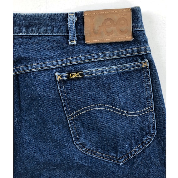 Vintage Mens Lee Jeans | 90s Medium Wash Denim Je… - image 8