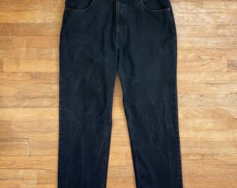 Vtg 80s 90s Guess Jeans Black 31 x 30 Made In USA Style 39106 30