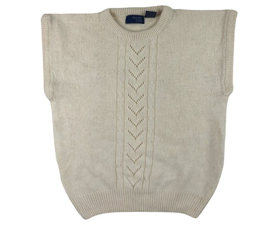 Vintage Silk \u0026 Angora Sweater Vest 80s 