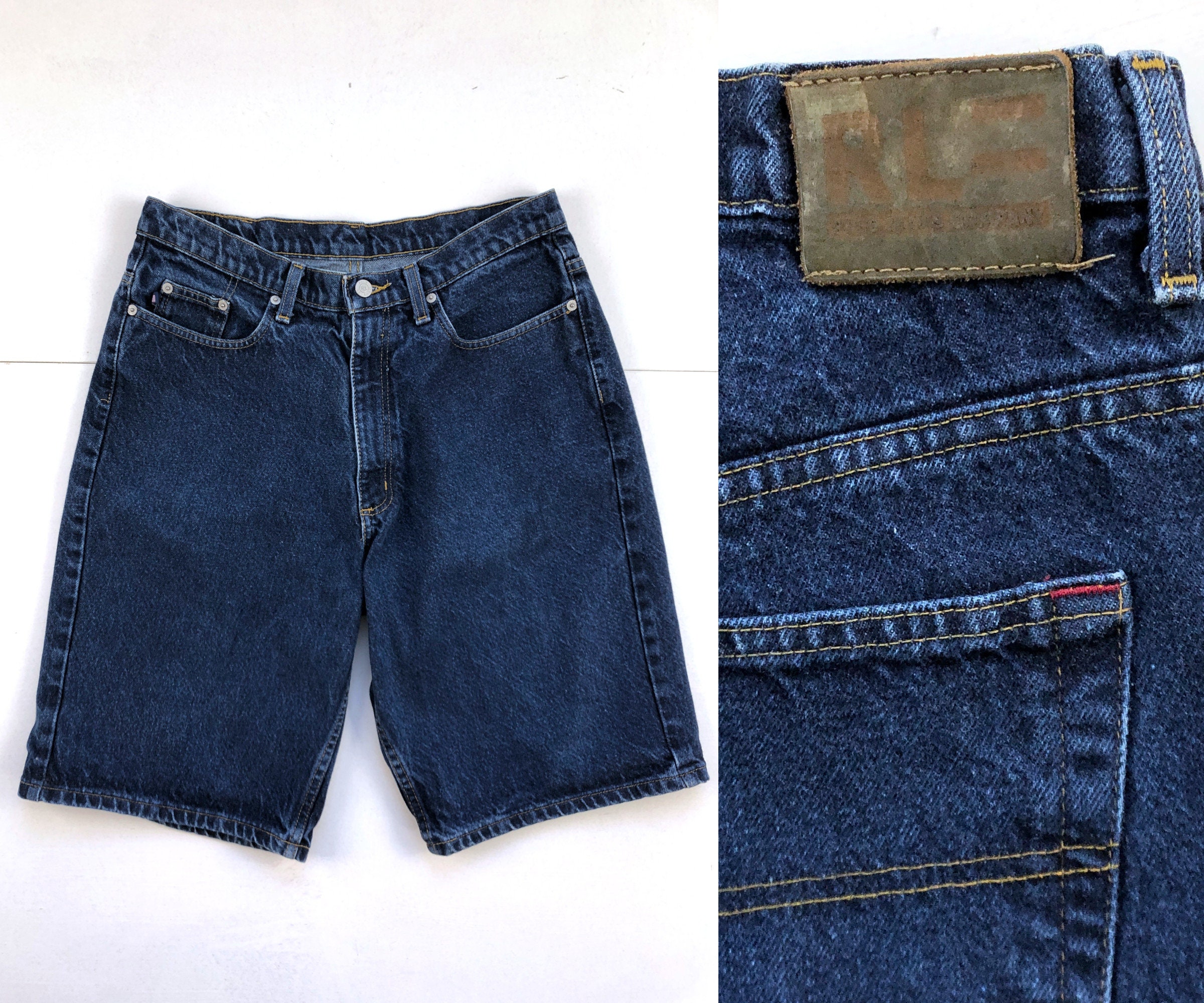 Vintage Mens Denim Shorts 90s Ralph 