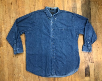 Blue Jean Shirt - Etsy