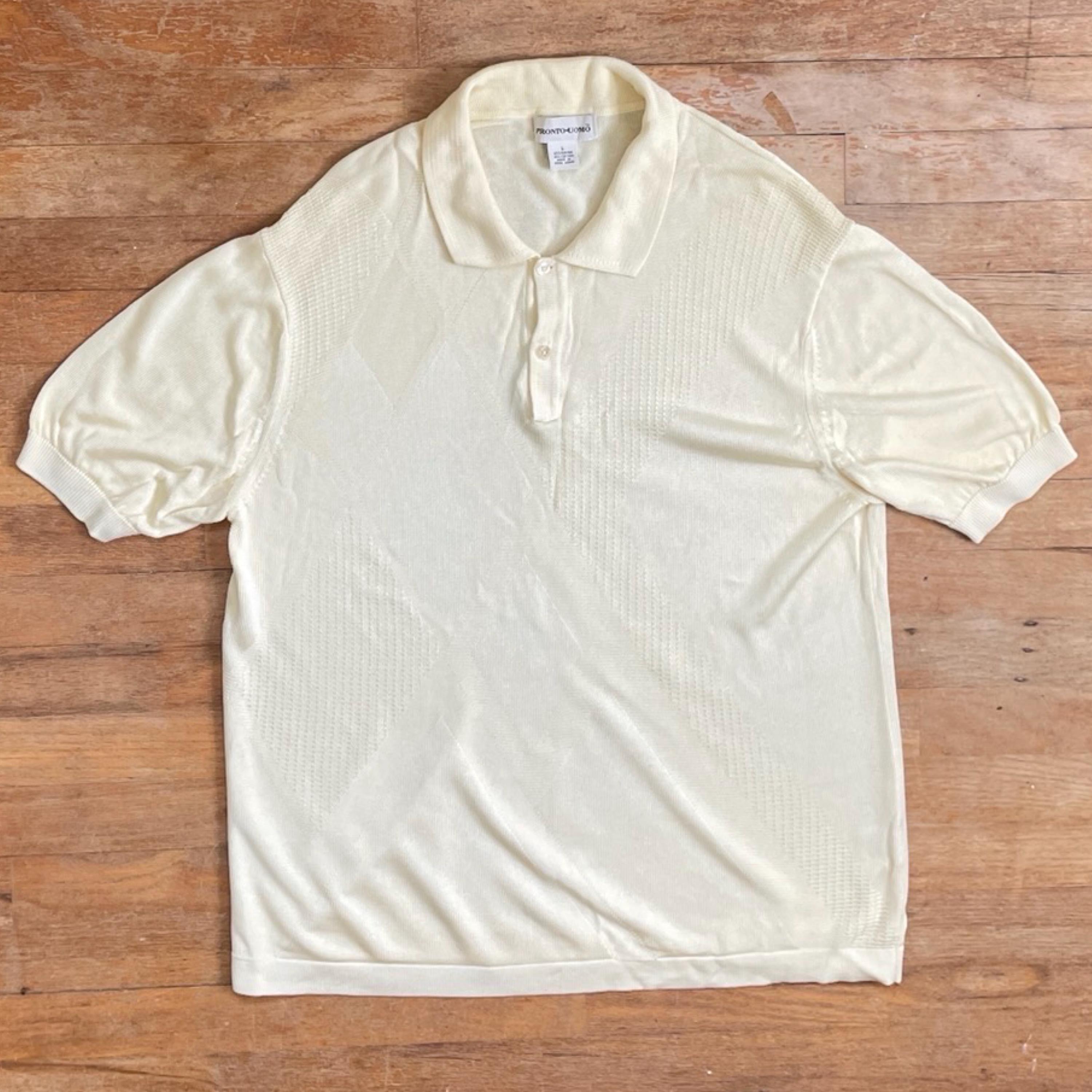 未使用タグ付★V12 CRAZY ARGYLE POLO メンズS ホワイト Argyle Polo - Etsy Sweden