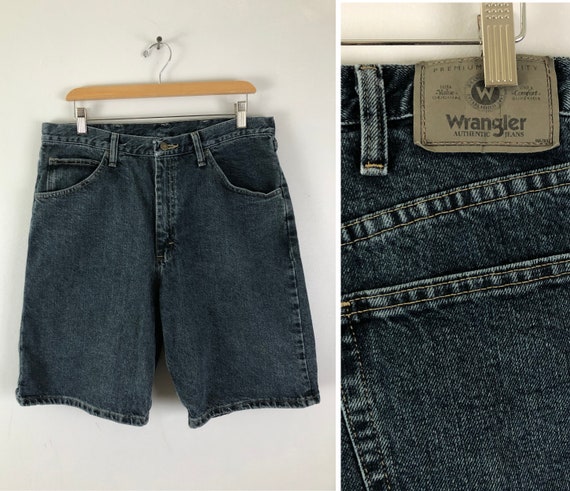 Vintage Mens Wrangle Denim Shorts | 90s Medium Was