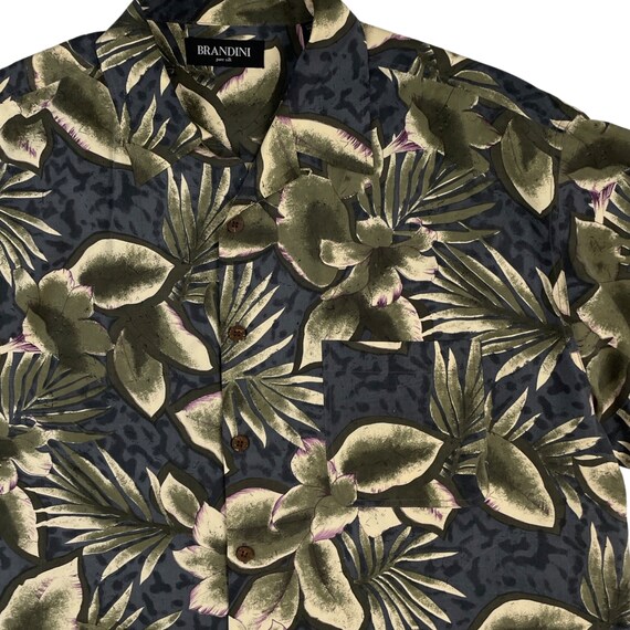 Vintage Mens Silk Hawaiian Shirt Mens Size XL | 9… - image 2